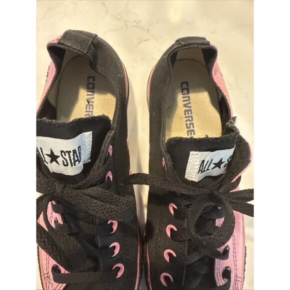 Converse Chuck Taylor All Star Shoes Womens Sz 9 Pink & Black - Picture 11 of 12
